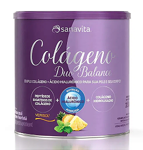 Colágeno Duo Balance - Sanavita - Abacaxi e hortelã - 30 doses