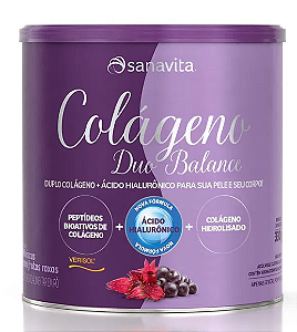 Colágeno Duo Balance - Sanavita - Hibiscus com Frutas Roxas - 30 doses
