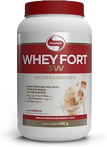 Whey Fort 3W sabor Paçoca - 900g - Vitafor