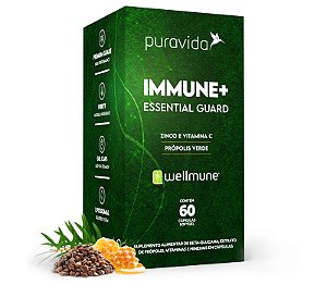 Immune+ Essential Guard - Imunoestimulante - 60 cápsulas Softgel - Puravida
