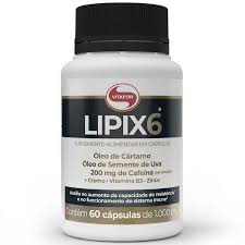 Lipix 6 - Termogênico - 60 cápsulas - Vitafor