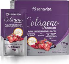 Colágeno Verisol - em sachês sabor Red Berries - Sanavita