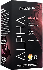 Alpha Women - Óleo de Borragem e Prímula & Vitaminas - 60 cáps Puravida