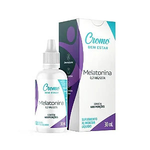 Melatonina - 0,21mg/gota - Frasco 30ml - Cromo Bem-Estar