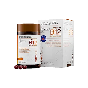 Vitamina B12 Metilcobalamina - 60 cápsulas gelatinosas - FORTLIFE