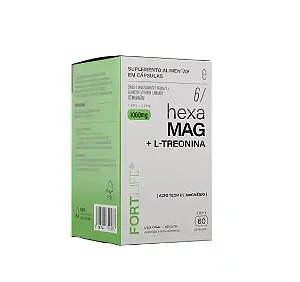 Hexa-Mag + L-treonina - 60 Cápsulas - 1000Mg - FORTLIFE