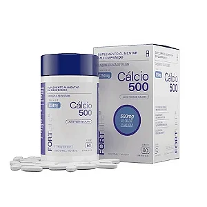 Cálcio 500 - 500mg de Cálcio Elementar - FORTLIFE