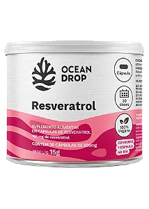 Resveratrol - 30 Cápsulas - Ocean Drop