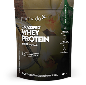 Grassfed Whey Protein - Baunilha - 450g - Puravida