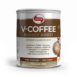 V-COFFEE Energy Boost - Sabor Original - 220g - Vitafor