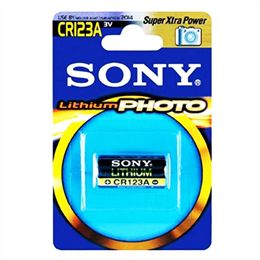 Pilha CR123A Lithium SONY- CR123A 3V