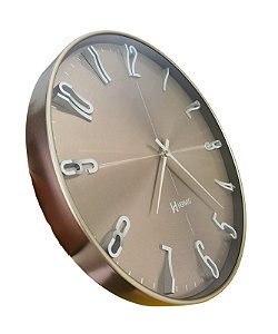 Relógio de Parede Herweg Taupe Metalico 4607-344