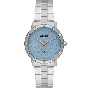 RELÓGIO ORIENT ETERNAL FEMININO AZUL FBSS0153 A1SX PRATA