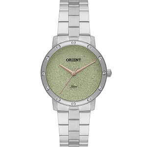 RELÓGIO ORIENT ETERNAL FEMININO VERDE FBSS0153 F1SX PRATA