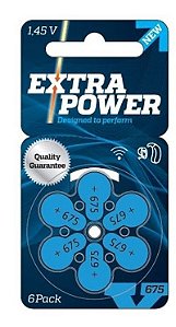 Pilha Auditiva 675 Extra Power c/ 6 unid