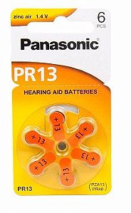 Pilha Auditiva PR13 Panasonic c/ 6 unid