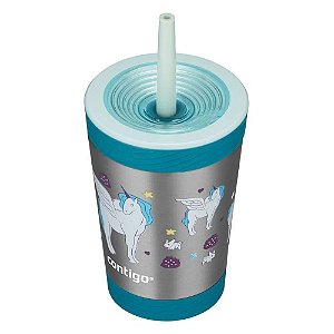 Copo Térmico Kids Unicórnio Contigo 341ml