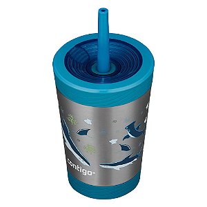 Copo Térmico Kids Tubarão Contigo 341ml