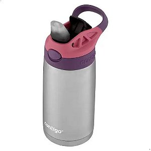 Garrafa Squeeze Térmico Autospout Kids 384ml Rosa Contigo