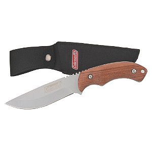 Faca p/ Camping Pesca Fixed Blade Coleman c/ Capa