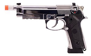 PISTOLA KROWN LAND SRC CO2 4,5MM KL9A3 BLOWBACK AR PISTOLA PRATA