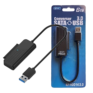 CABO CONVERSOR SATA X USB 3.0 PARA HD SSD 4TB KNUP KP-HD014
