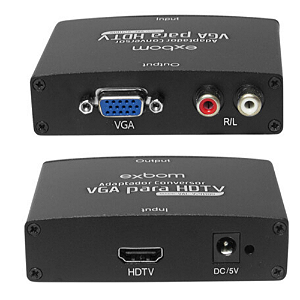 ADAPTADOR CONVERSOR VGA PARA HDMI COM ÀUDIO KP-3458