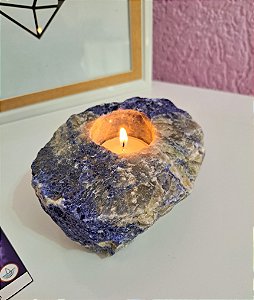 Porta velas de Sodalita