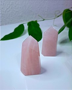Ponta de quartzo rosa