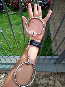 Bridão Argola de Aço Inox Com Bocal Torcido Articulado