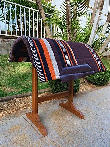 Manta Tapete Laranja/ Marron Com 3 Camadas de Feltro e 76x78 Medidas GG