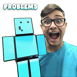 Boneco Mel Problems Grande - 35cm - Minecraft - Algazarra