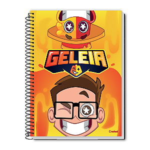 Caderno Universitário 1 Matéria, 80 folhas - Geleia