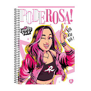Caderno Universitário - 1 Matéria, 80 folhas  - PodeRosa