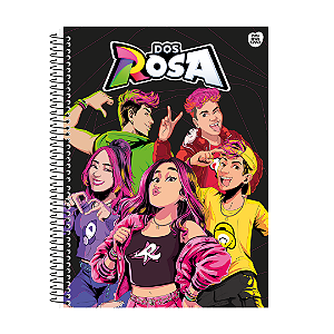 Caderno Universitário - 1 Matéria, 80 folhas  - Dos Rosa
