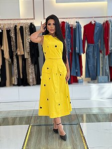 CONJUNTO LANA- BORDADO AMARELO