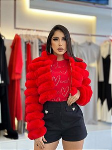 CASAQUINHO CROPPED VERMELHOCASAQUINHO CROPPED VERMELHO