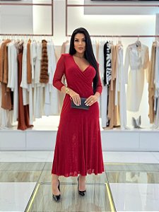 VESTIDO FLORENÇA - TRANSPASSE VERMELHO
