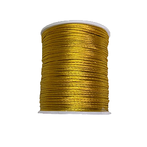 Fio de Seda de 1mm Rolo com 100 metros Cordao Rabo de Rato para Customização de Chinelos