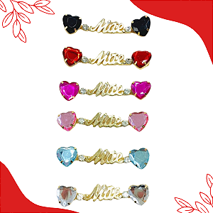 Cabedal Lateral Mãe com Coração - Par