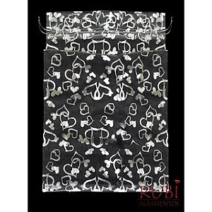 Saco de Organza com Cordão 50 Unidades 22x34cm