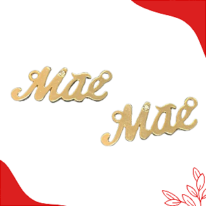 Par de Pingente Mãe com Strass