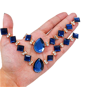 Cabedal Gota com Quadrado Carrê