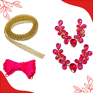 Kit/Combo Atacado Manta + Cabedal + 12 metros Fio de Seda