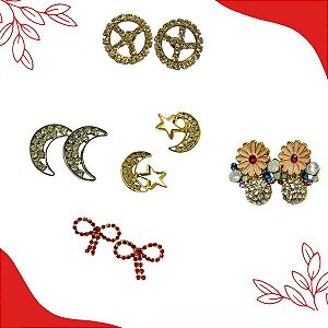 Modelos Diversos de Piercing Para Chinelo - 5 Pares