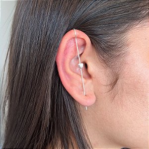 Brinco ear curff coração