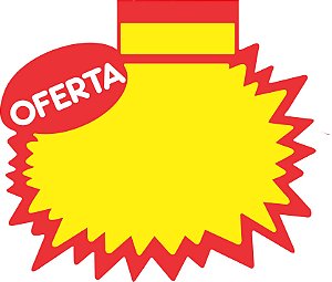 SPLASH OFERTA AMARELO/VERMELHO - (P) 10X15 CM - 100 UND