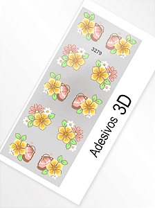 Adesivo 3D de Unha - 3279