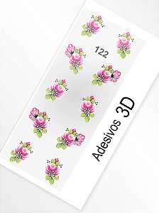 Adesivo 3D de Unha - 122
