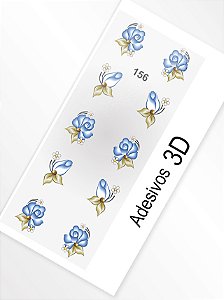 Adesivo 3D de Unha - 156